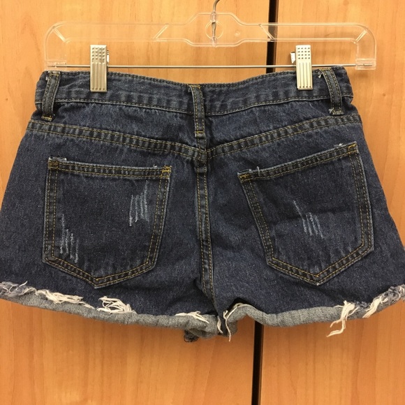 4 button jean shorts - Picture 2 of 3