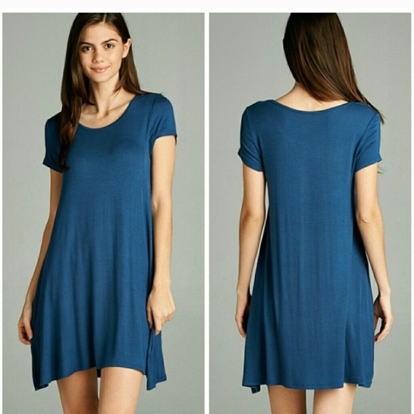 NEW Black or Blue Swing Dress - Picture 3 of 3