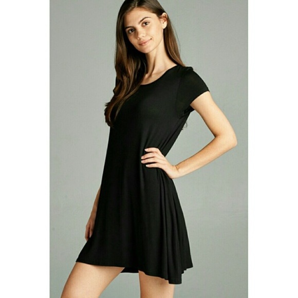 NEW Black or Blue Swing Dress - Picture 2 of 3