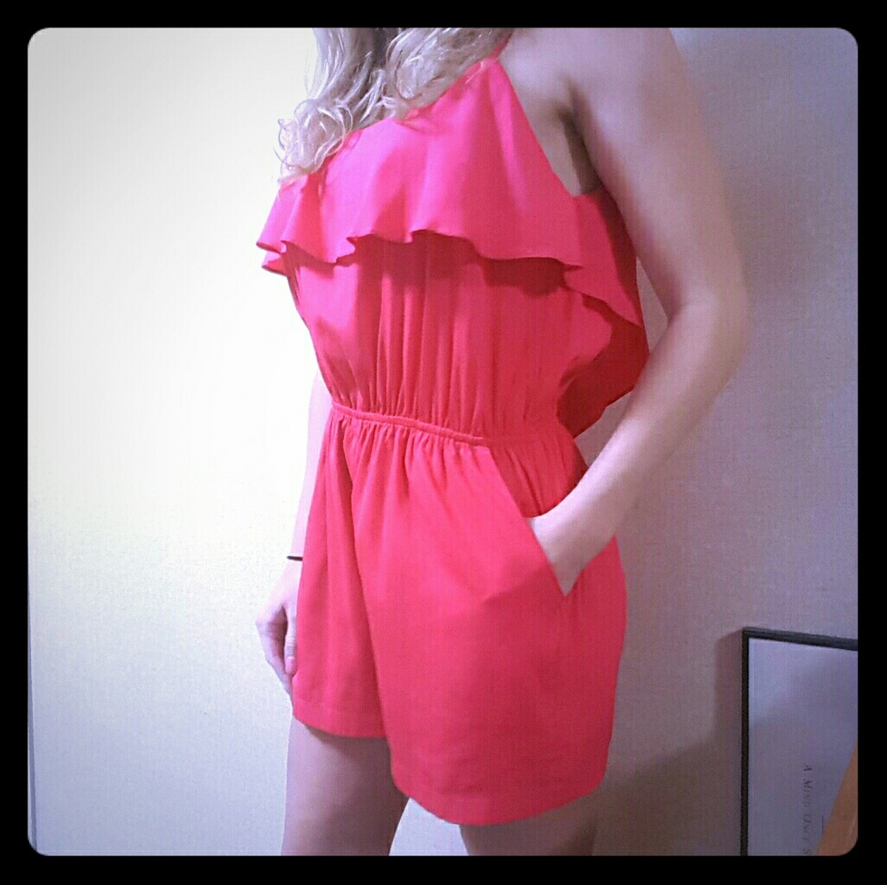Sexy Pink Romper (Boutique) NWOT