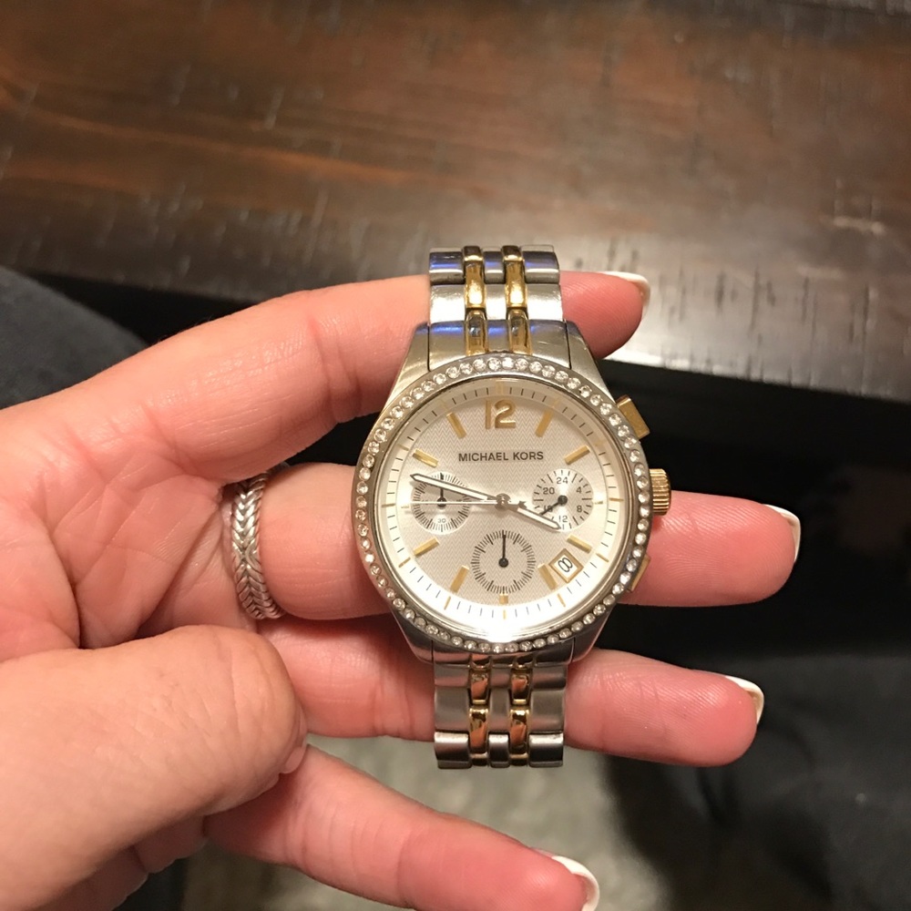 Michael Kors two-tone stainless steel watch