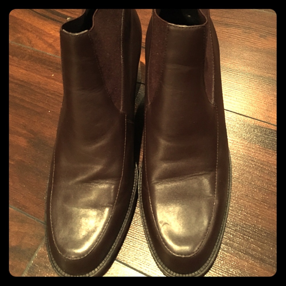 Calico Leather Booties