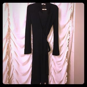 Diane Von Furstenberg Wrap Dress Black Size 10