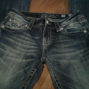 Misses size 25 medium wash miss me easy boot jeans