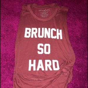 Brunch So Hard tank