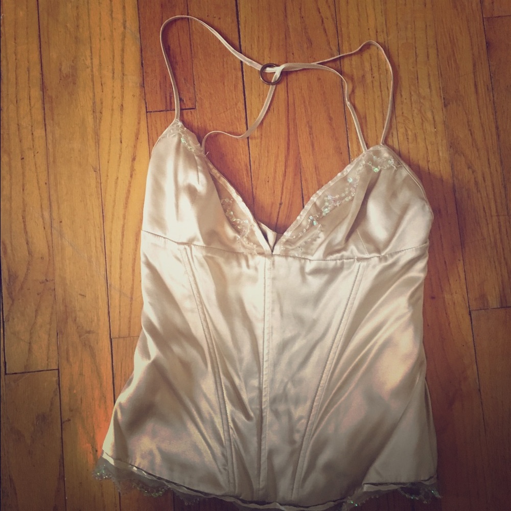 Gold cavalli corset top