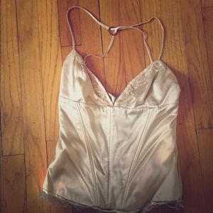 Gold cavalli corset top
