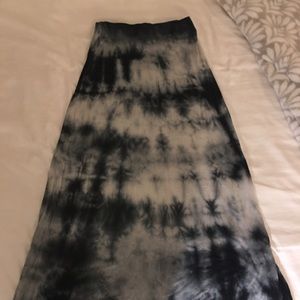 Brandy Melville Full Length Tie Dye Maxi Skirt
