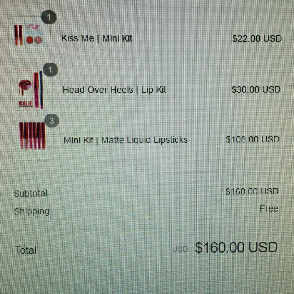 🎉HP 2/23 Kylie Valentine liquid lipstick set - Picture 4 of 6