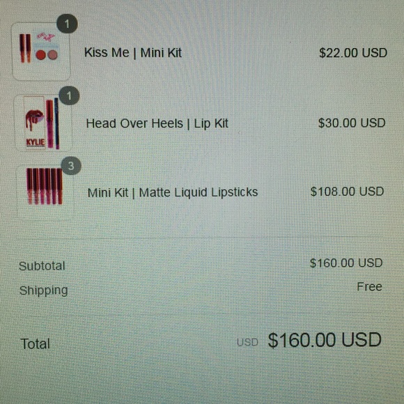 🎉HP 2/23 Kylie Valentine liquid lipstick set - Picture 4 of 6