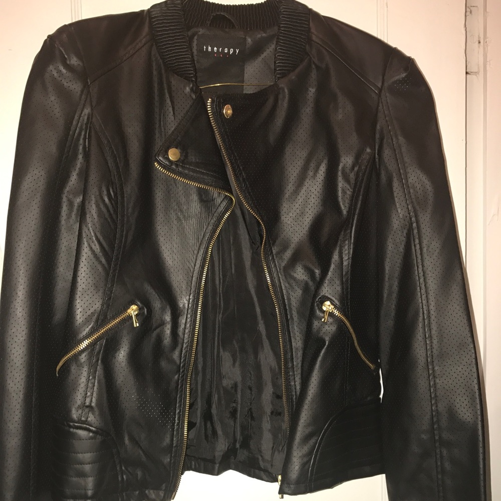 Faux Leather Jacket SIZE MEDIUM