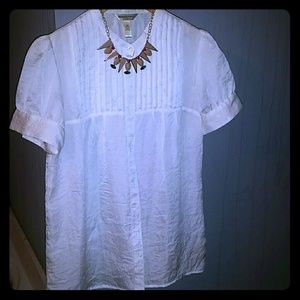 Banana Republic Semi-sheer Button Down Shirt
