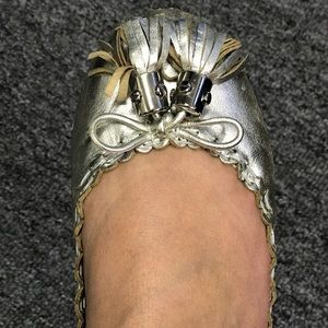 Tory burch scrunchie flats