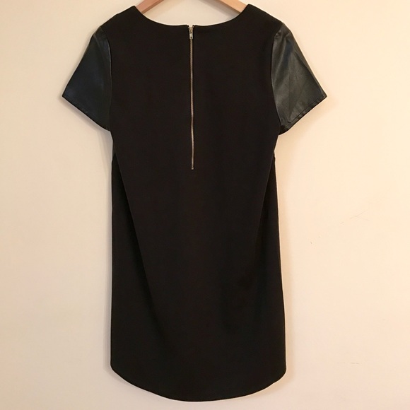THML Black Leather Shift Dress - Picture 5 of 6