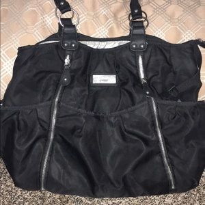 Black diaper bag