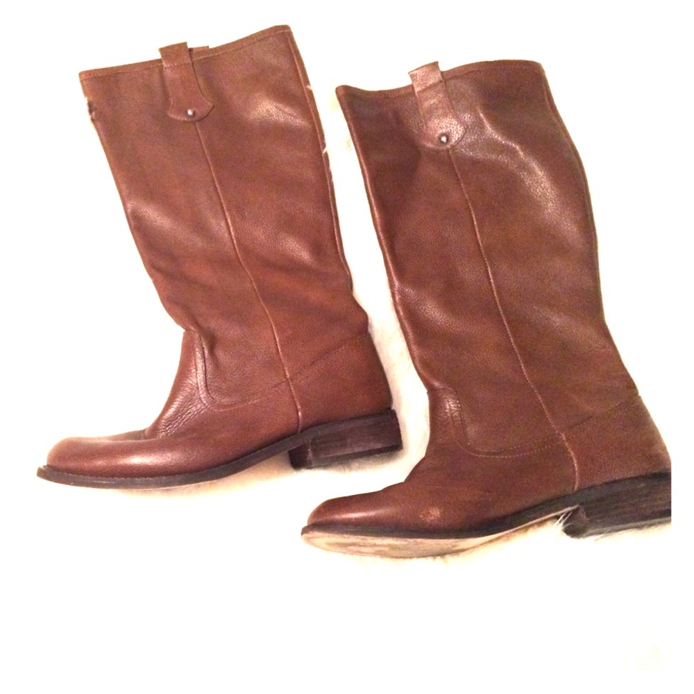 Knee high dark camel color boots