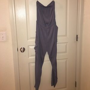blue sleeveless Rachel Roy romper