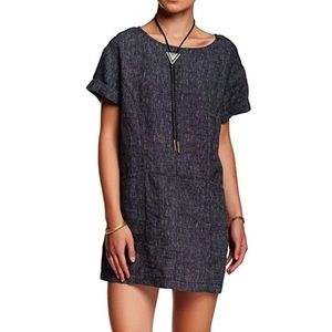 Free People Endless Shore Linen Shift Dress