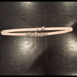 Jenny Yoo Mischka crystal belt in Champagne size M