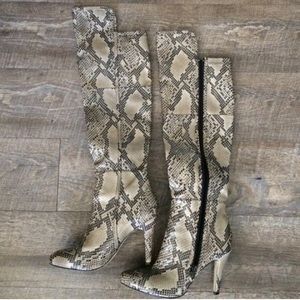 Snakeskin Python Over The Knee / Thigh High Boots