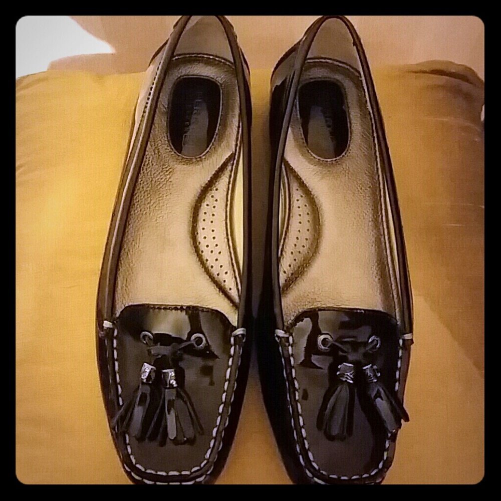 Black Patent Leather Sperry Top Sider