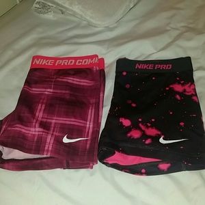 Nike pro compression shorts