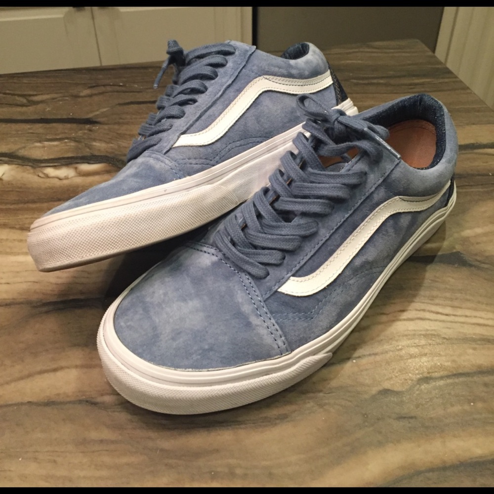 Blue suede Vans