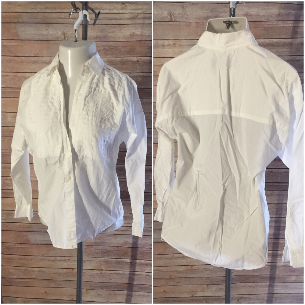 Linda Allard Ellen Tracy Elegant blouse Sz 6
