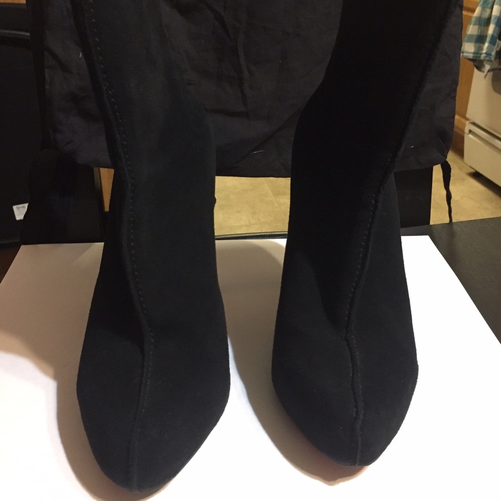 Christian Louboutin Suede Black Booties