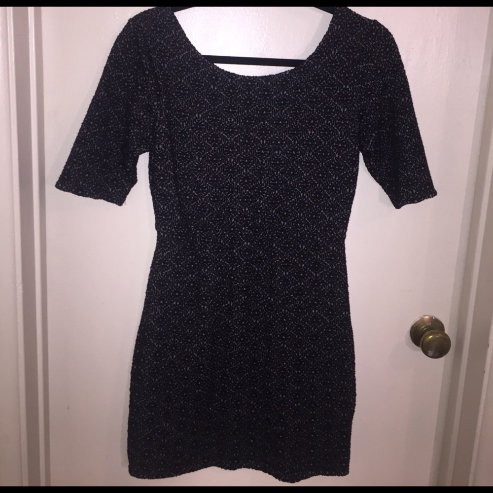 Free People Black Pattern Dress