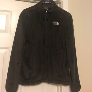 Chocolate North Face fleece Osito jacket