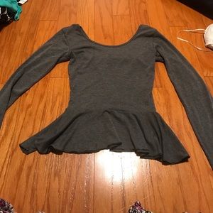 Peplum long sleeve