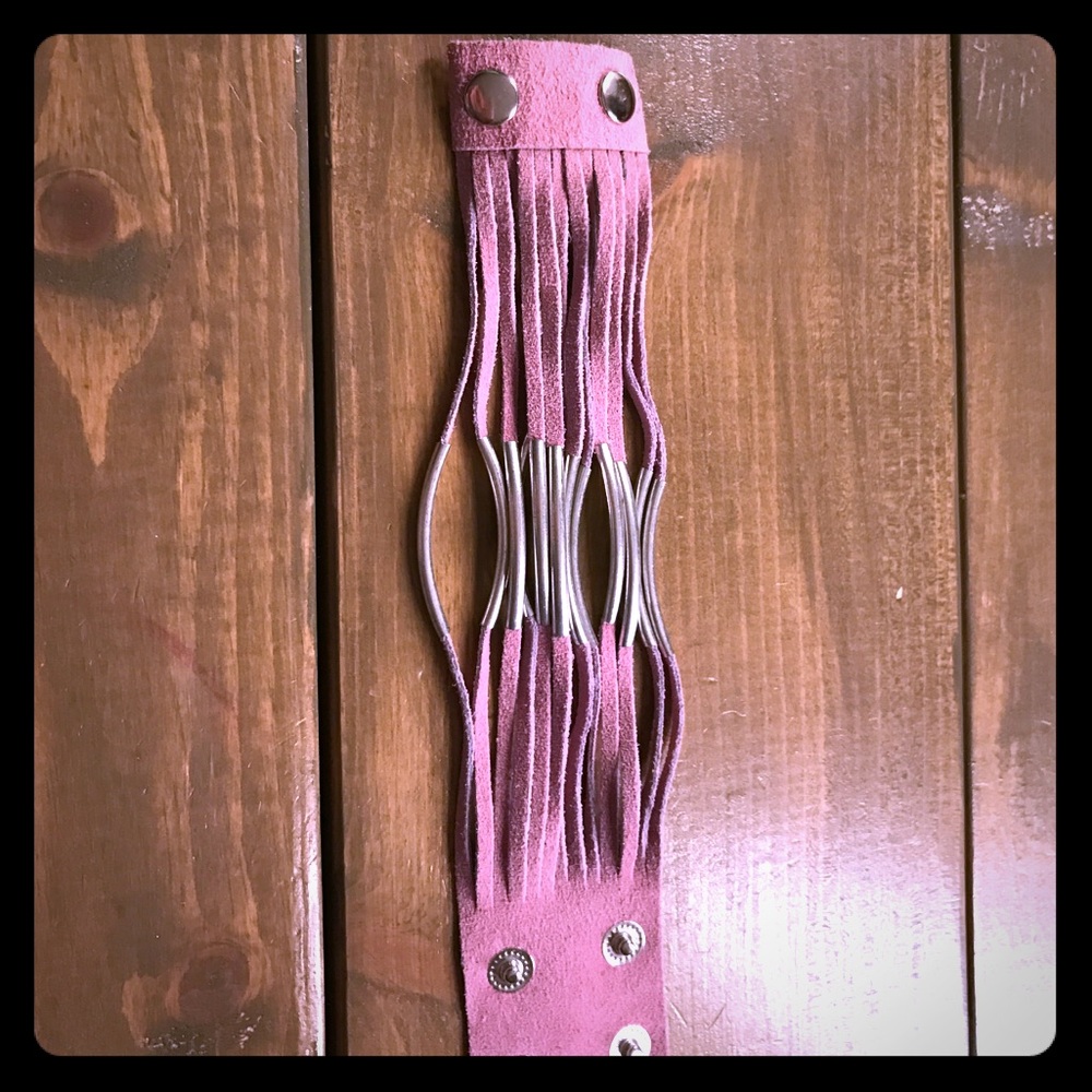 Boho leather bracelet