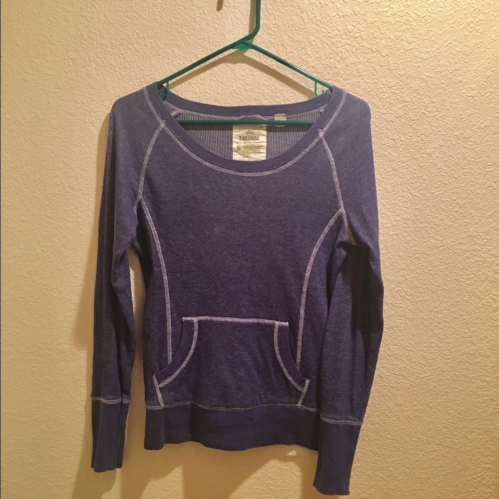 Purple Henley sweater