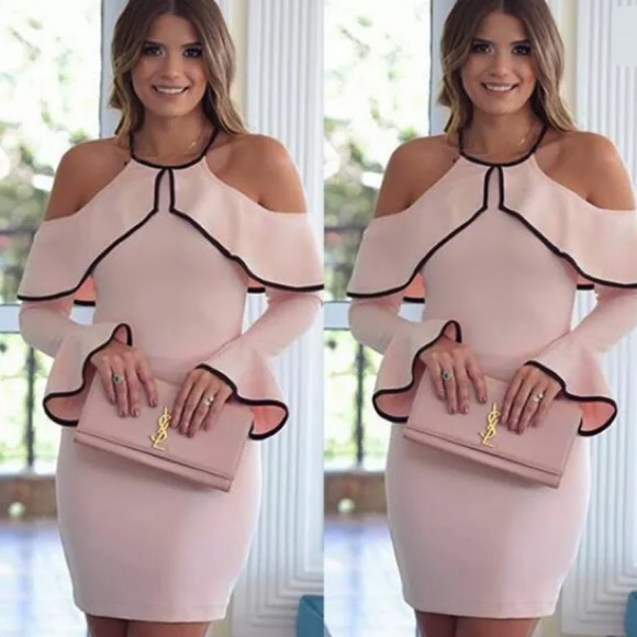 Dresses & Skirts - 🎉 Pink & Black Pencil Dress Size Large