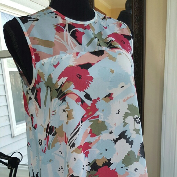 Ann klein Tops - Ann Klein Summer Multicolor Polyester Blouse