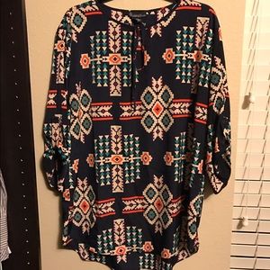 Aztec print dress