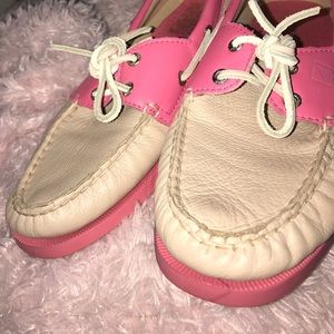 Pink Sperry Topsiders