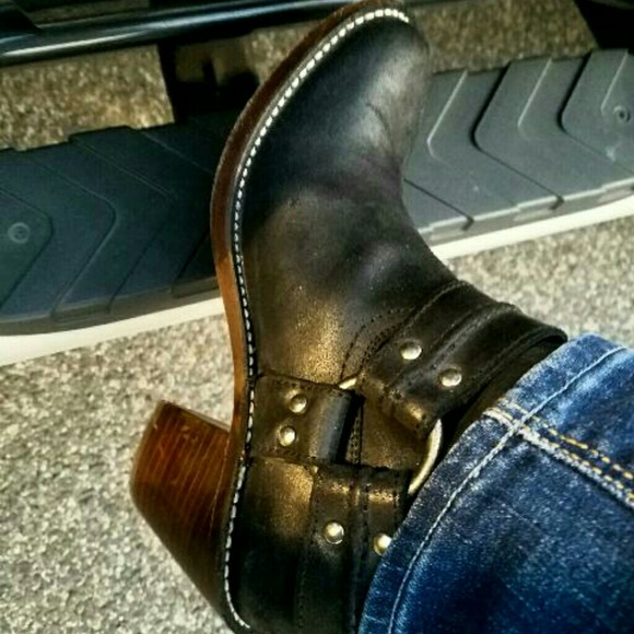 Frye Shoes - Frye Carmen Harness Boots 81/2 Black
