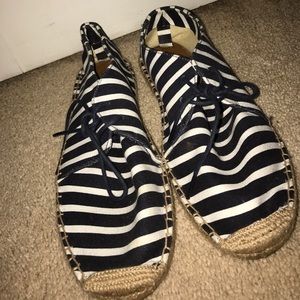 Navy Blue and White Gap Espadrilles