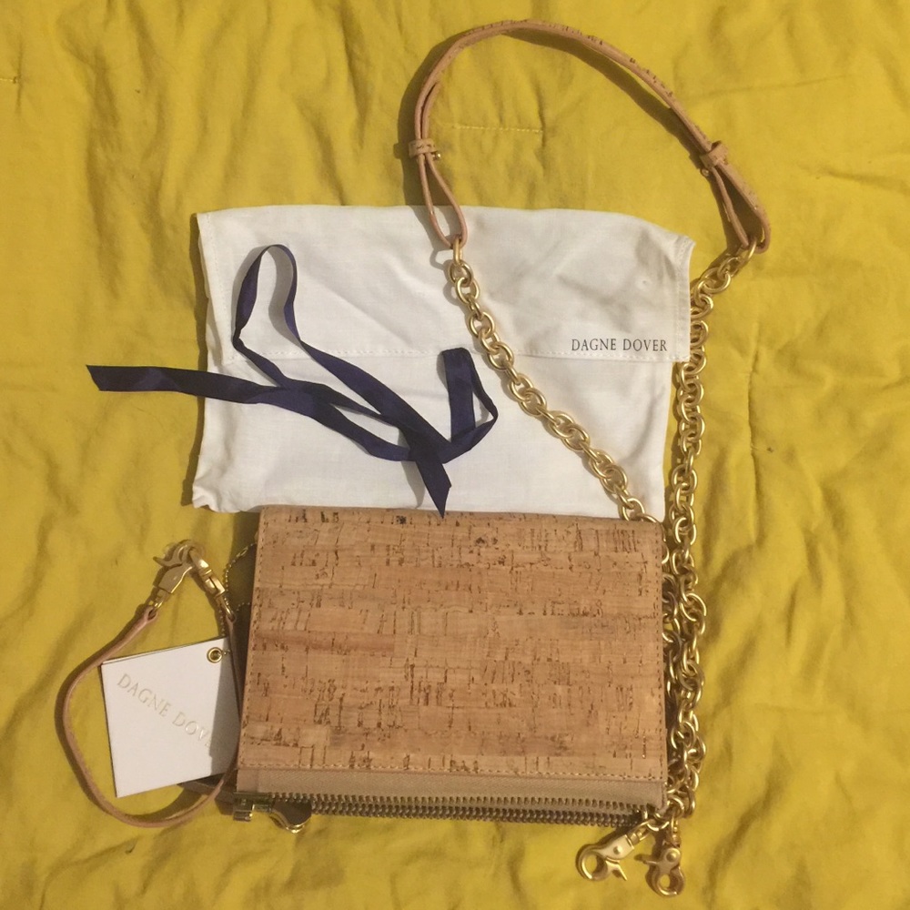 ❌SOLD❌ NWT Dagne Dover clutch walltet CORK color - Picture 3 of 4