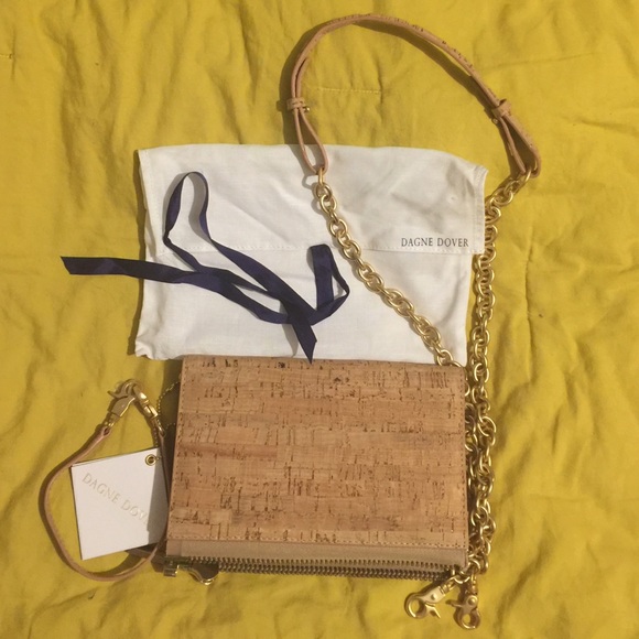 ❌SOLD❌ NWT Dagne Dover clutch walltet CORK color - Picture 3 of 4