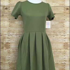 LuLaRoe Amelia (Army/Olive Grern)