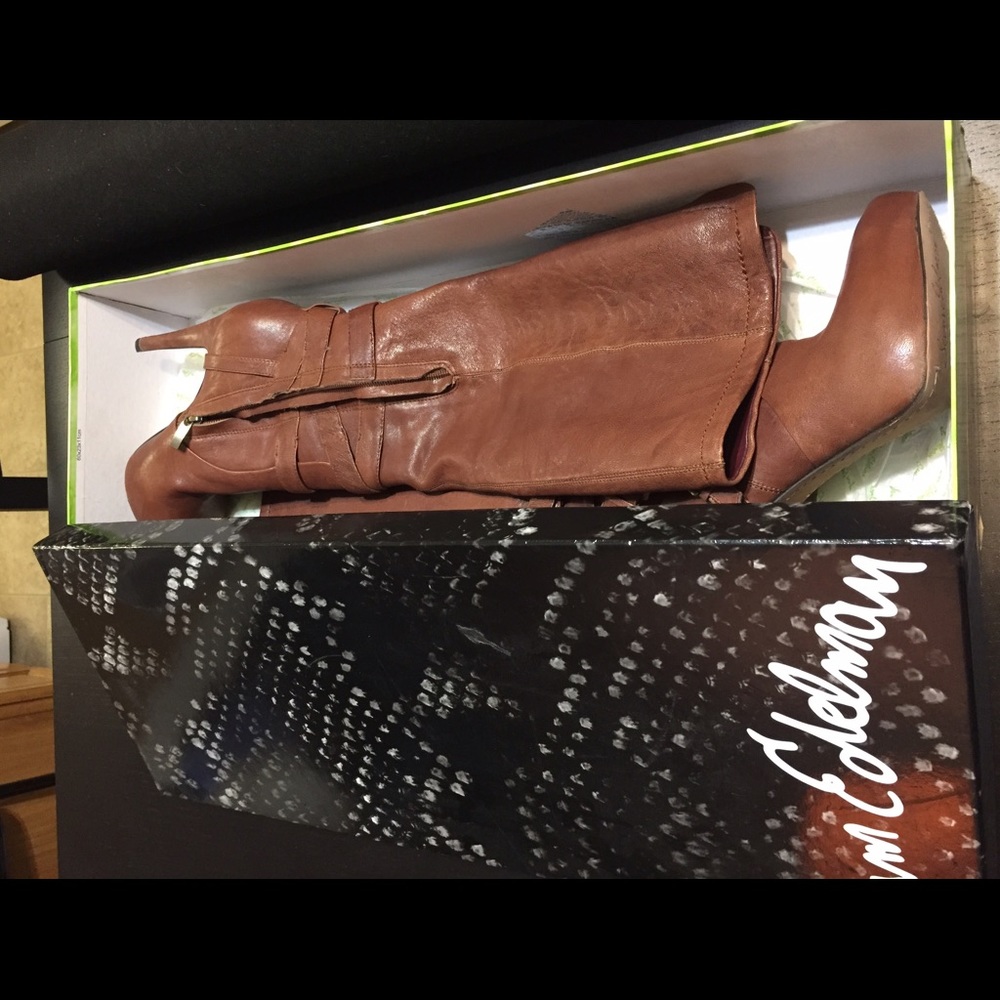 Sam Edelman Roula Knee High Boots, Mahogany Brown