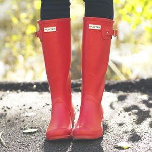 FLASH SALE- 24 HOURS! Matte Red Tall Hunter Boots!