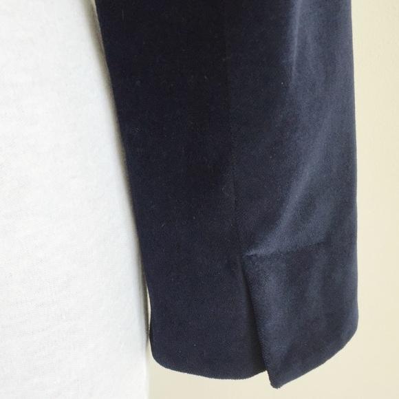 ✨sold✨club monaco • navy velvet beaded belt blazer - Picture 7 of 8