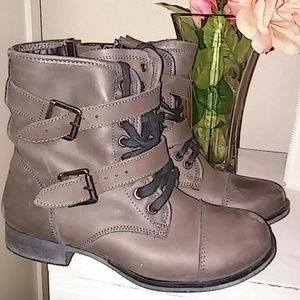 Gray Combat Boot- Dolce Vita