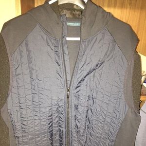 Perry Ellis vest with hoodie