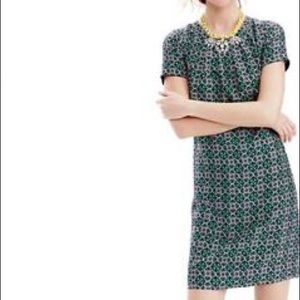 J. Crew Silk Medallion Latrice Shift Dress