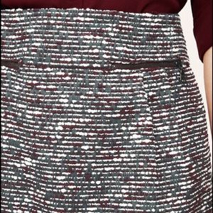 LOFT purple tweed mini skirt